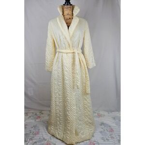 Vintage Barbizon New Expressions Quilted Nylon Robe Coat Gown Petite XS‎
